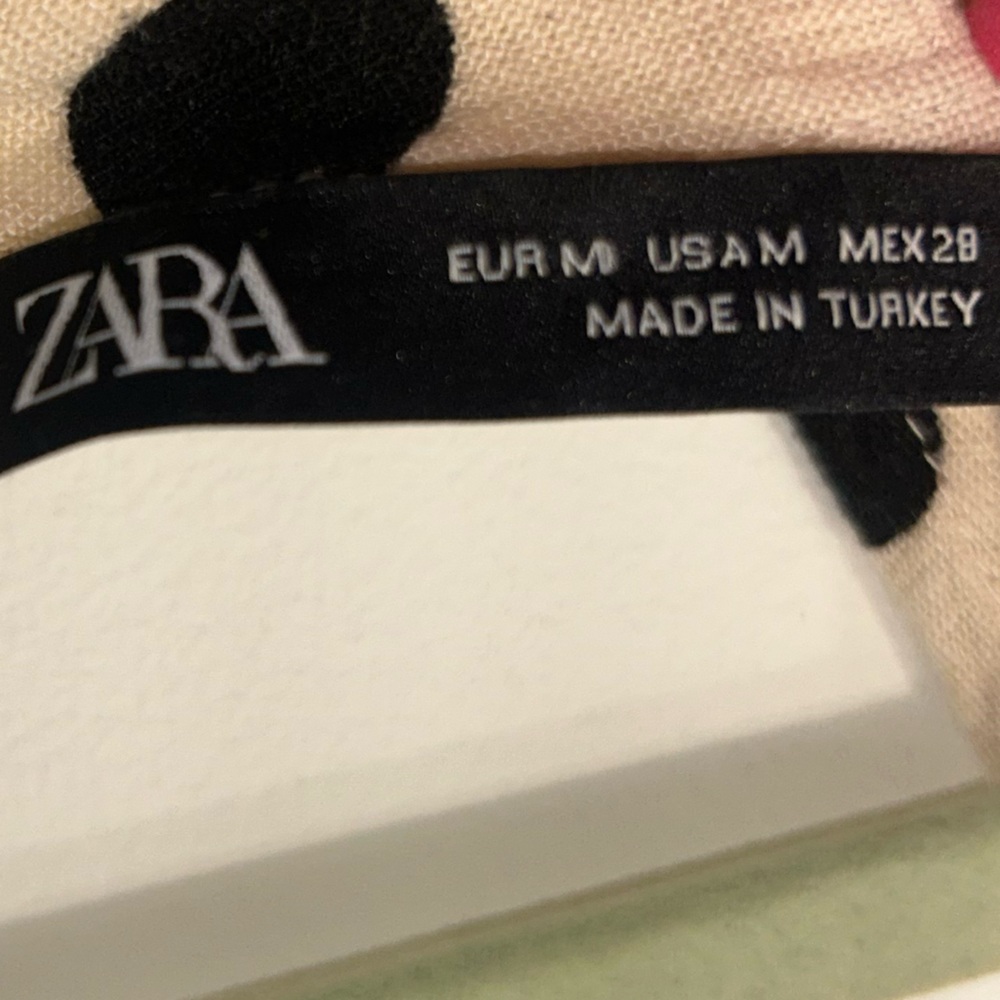 Zara Polka Dot cream and‎ black Romper Size Medium - Picture 5 of 7